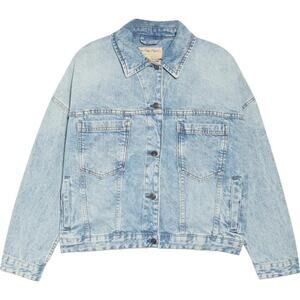 Free People Opal Swing Denim Jacket - L